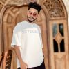 IMG_9280 White Baggy T-Shirt – Minimalist Quote Design, Oversized Fit